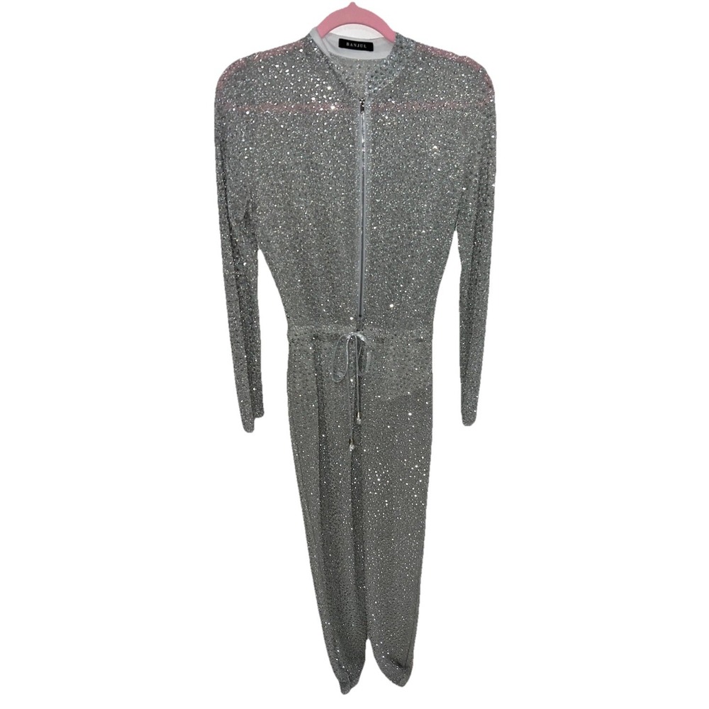 (B21/10)Banjul Rhinestone Jumpsuit Size Large